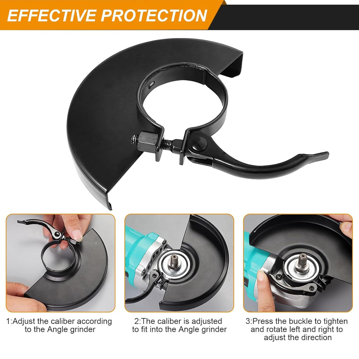6.45" Angle Grinder Guard for 6" 5" 4-1/2" 4" Grinder Blades Wheel Disc 397661-01 Metal Adjustable Protective Cover Shield Replacement Fits for Dewalt Milwaukee Makita Metabo Bosch RYOBI Grinders