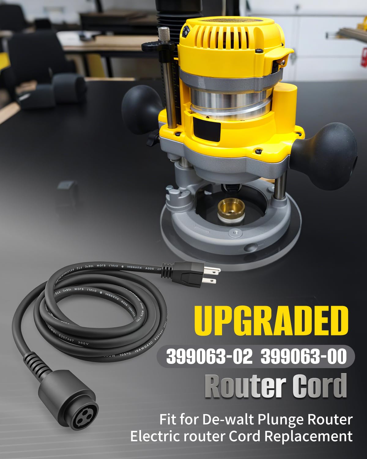 399063-02 399063-00 Router Cord Fit for Dewalt Plunge Router DW616 DW616D DW616K DW616M DW616PK DW616SK DW618 DW618 DW618B3 DW618B3 DW618B3E DW618D DW618D DW618K DW618K DW618M DW618M DW618PK