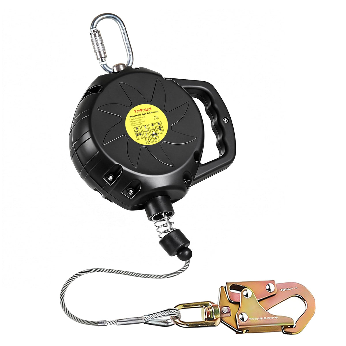Self Retracting Lifeline 50FT Fall Protection Retractable Lanyard