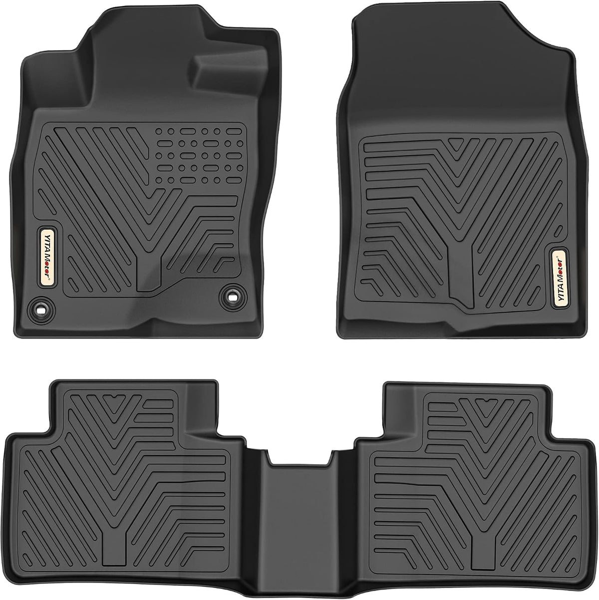 Floor Mats for Honda Civic Sedan/Type R 2016-2021 & Hatchback 2017-2021 & Coupe 2016-2020, TPE All-Weather Custom Fit