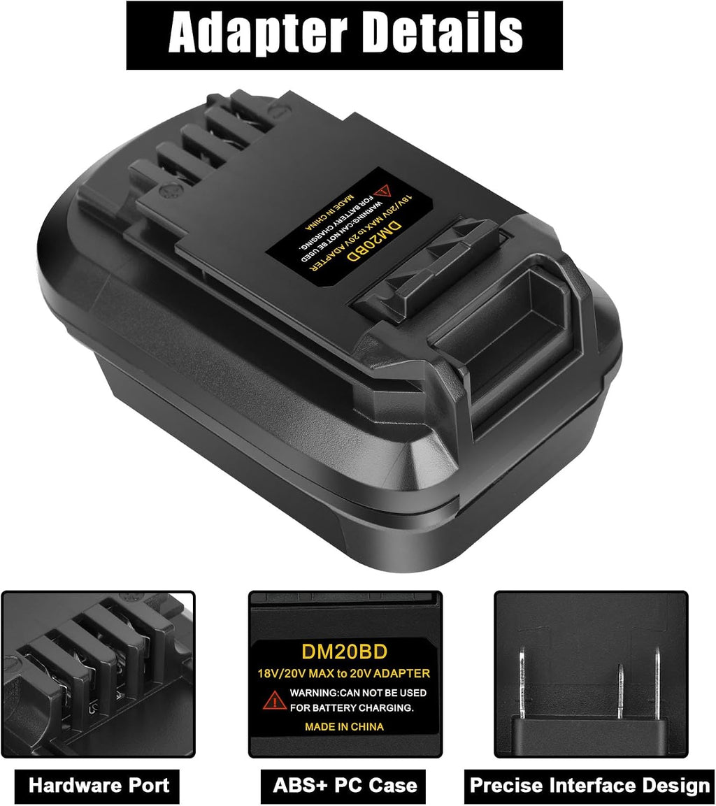 Battery Adapter for Porter Cable 20V Cordless Tools (1 Adapter Only)