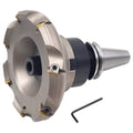 CME 6" 45° Indexable Face Mill w/ CAT40 Arbor, SEAN42 Inserts Included, 7 Flutes