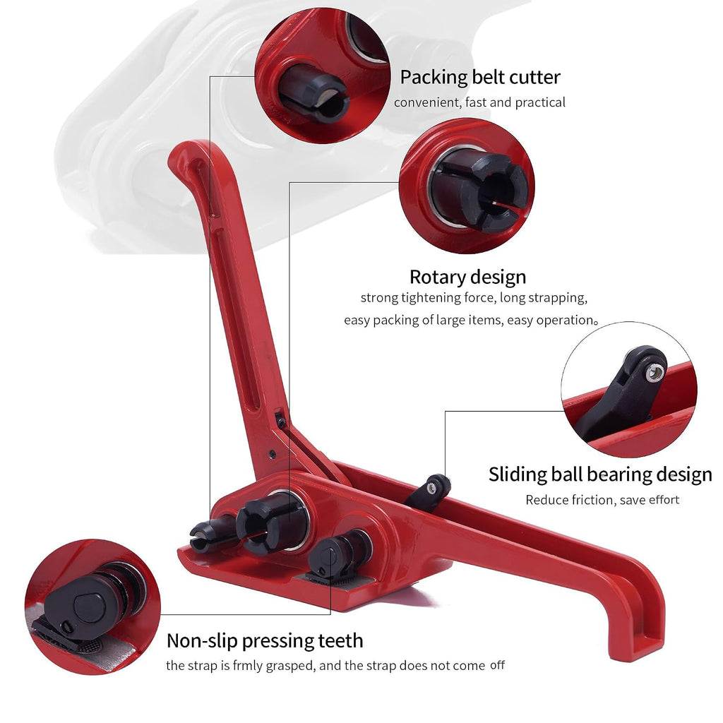 Heavy Duty Poly Strapping Tensioner(Red)
