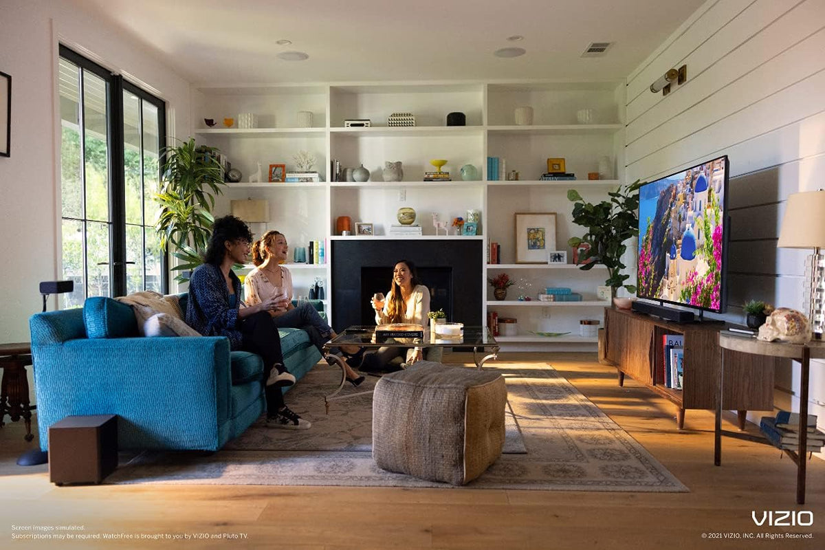 V-Series 2.1 Home Theater Sound Bar with Dolby Audio, DTS Virtual:X, Bluetooth, Wireless Subwoofer, Voice Assistant