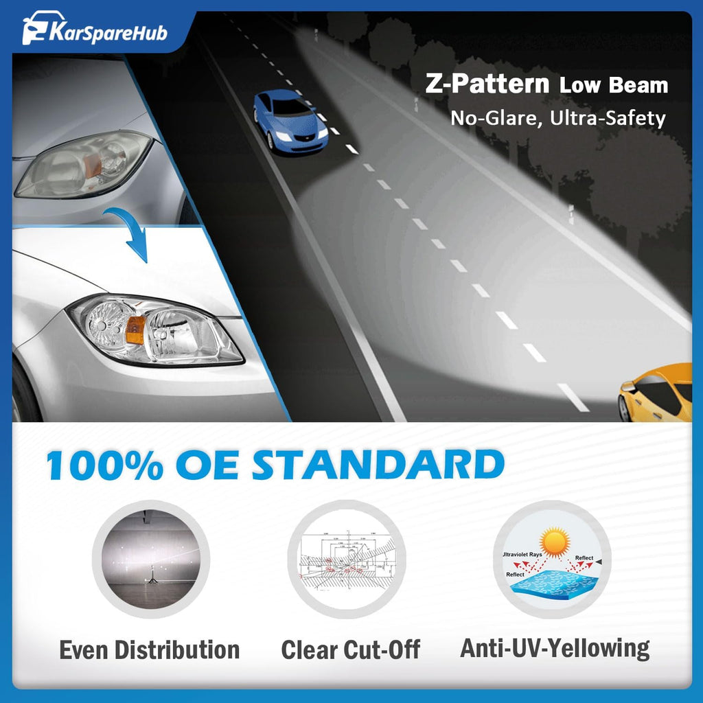 Halogen Headlights for 2005-2010 Chevy Chevrolet Cobalt