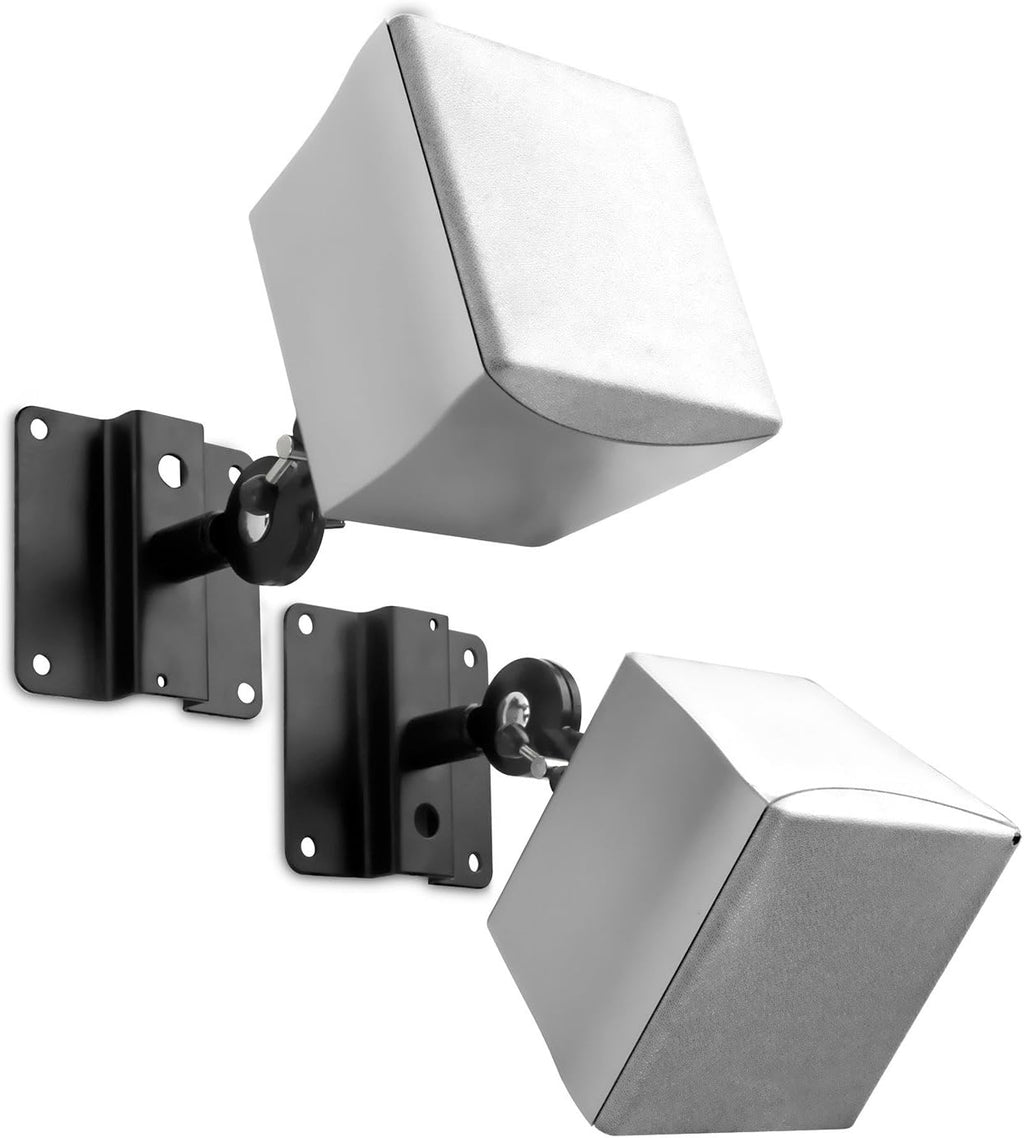 Speaker Mount for Wall and Ceiling, Low Profile Heavy Duty, Anti-Theft, Universal for Channel Surround Sound and