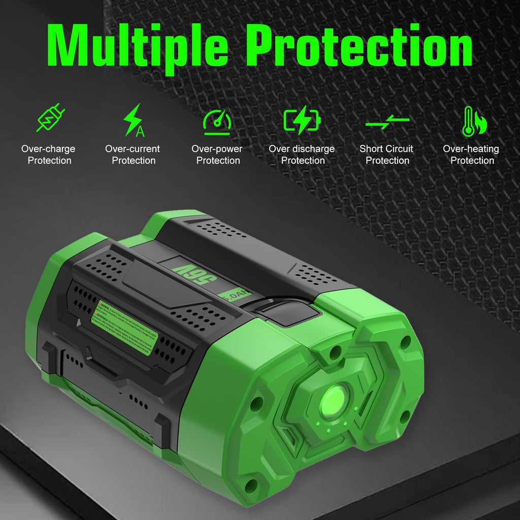 2-Pack Replacement for EGO Battery 5.0Ah Compatible with EGO 56V Battery