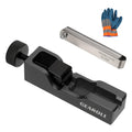 GEAROLL Spark Plug Gap Tool with 32 Blade Steel Feeler Gauge, Spark Plug Gapping Tool for Most 10mm 12mm 14mm 16mm Thread Spark Plugs, Black