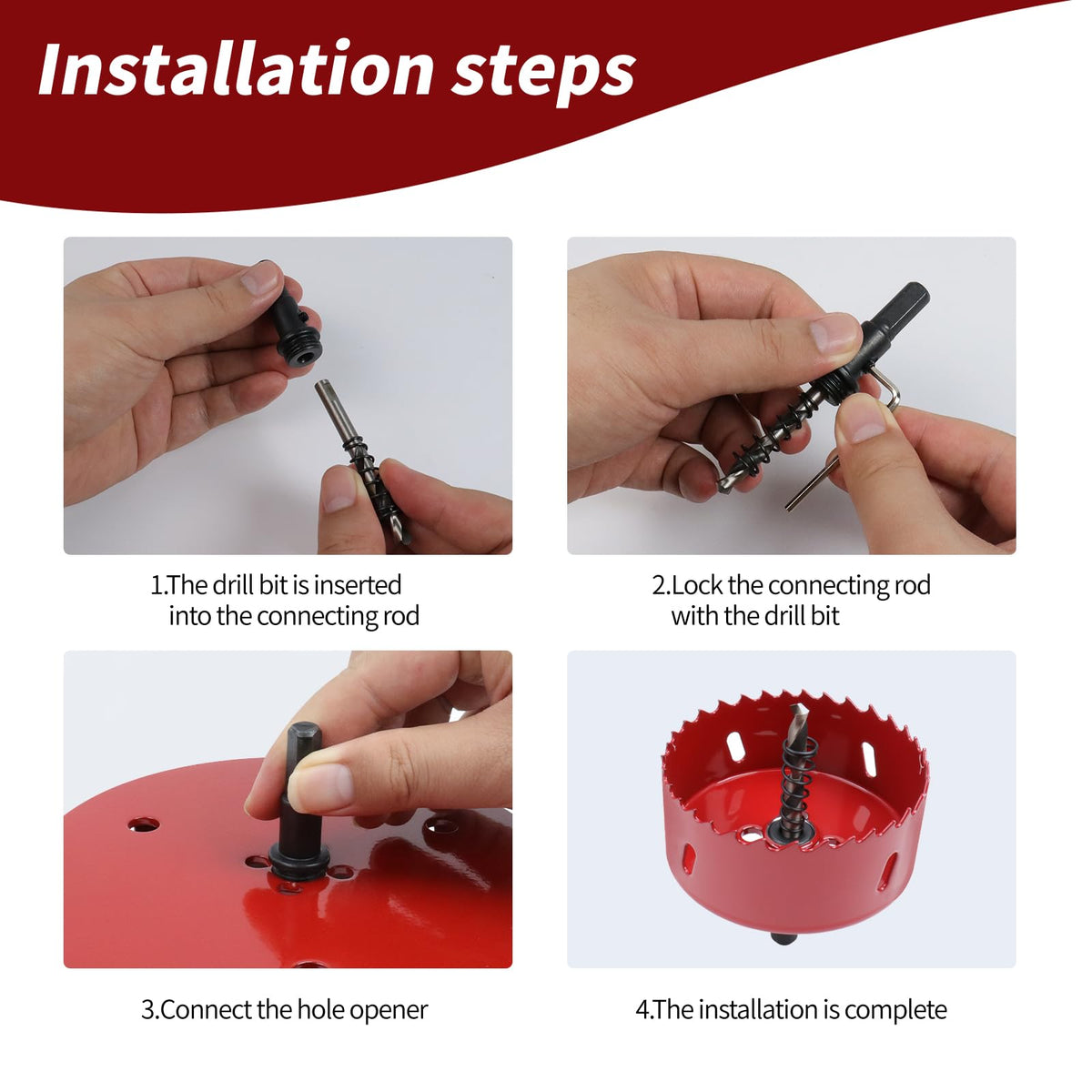 6.5 Inches/165mm Bi-Metal Hole Saw with Pilot Bit & Arbor