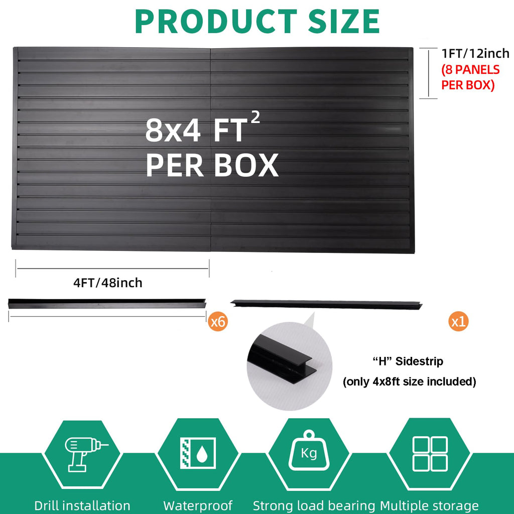 Slat Wall Paneling Garage Slat Wall Storage Systems Slatwall Panels Power Tool Organizer Wall Mount, PVC Garage