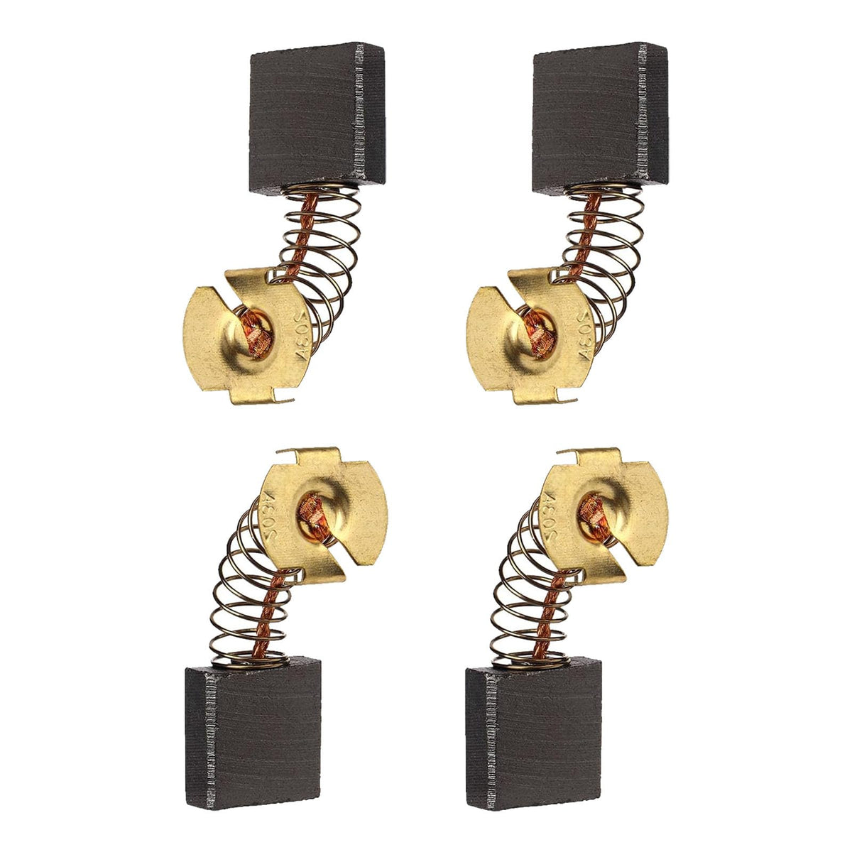 CB203 Carbon Brushes with Spring, compatible with M-akita CB-204, CB202, CB200 191953-5 191957-7 Angle Grinder (4 PCS)