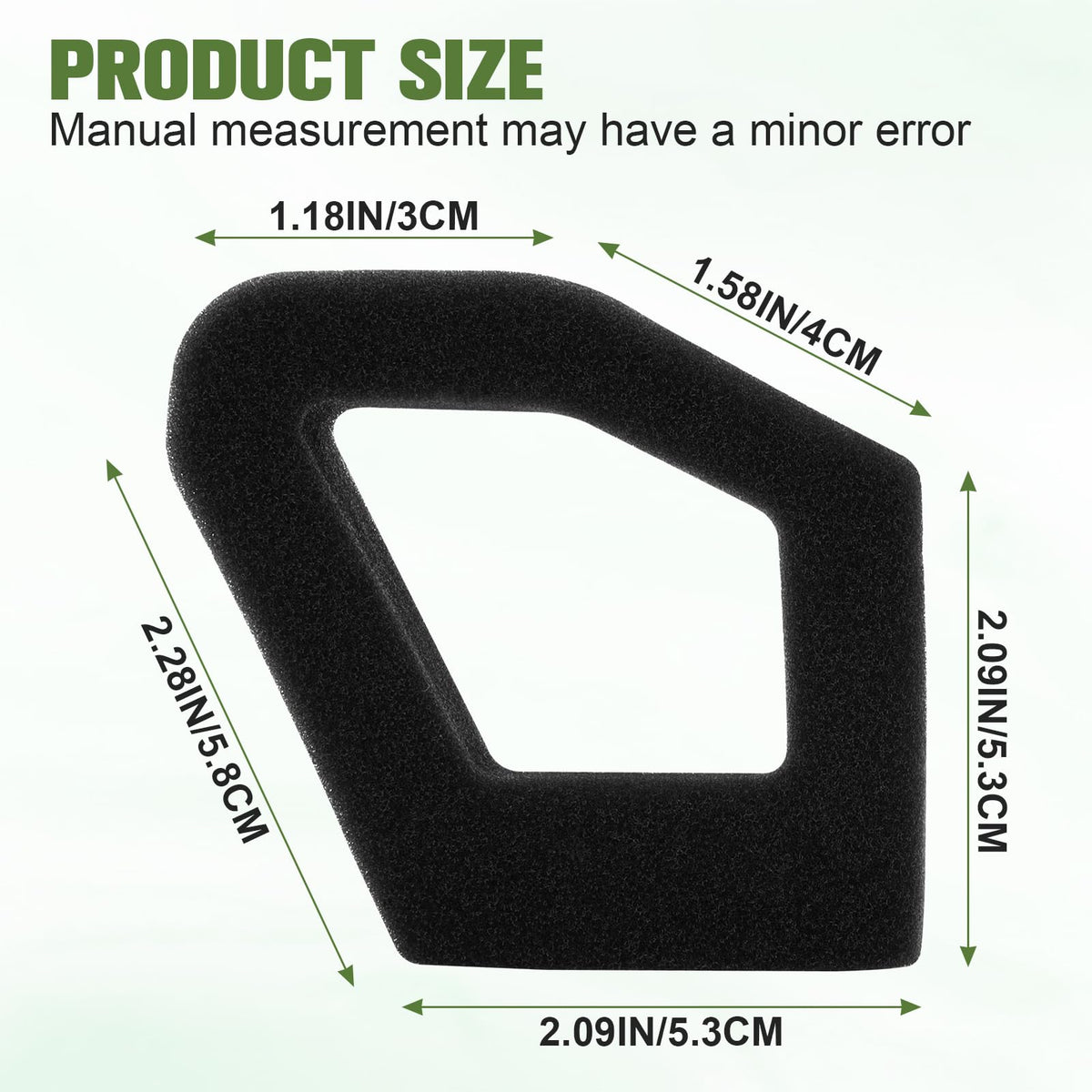 2 Pack 17211-Z0Z-000 Air Filter For Honda GX35 HHT35S 35cc Brush Cutter