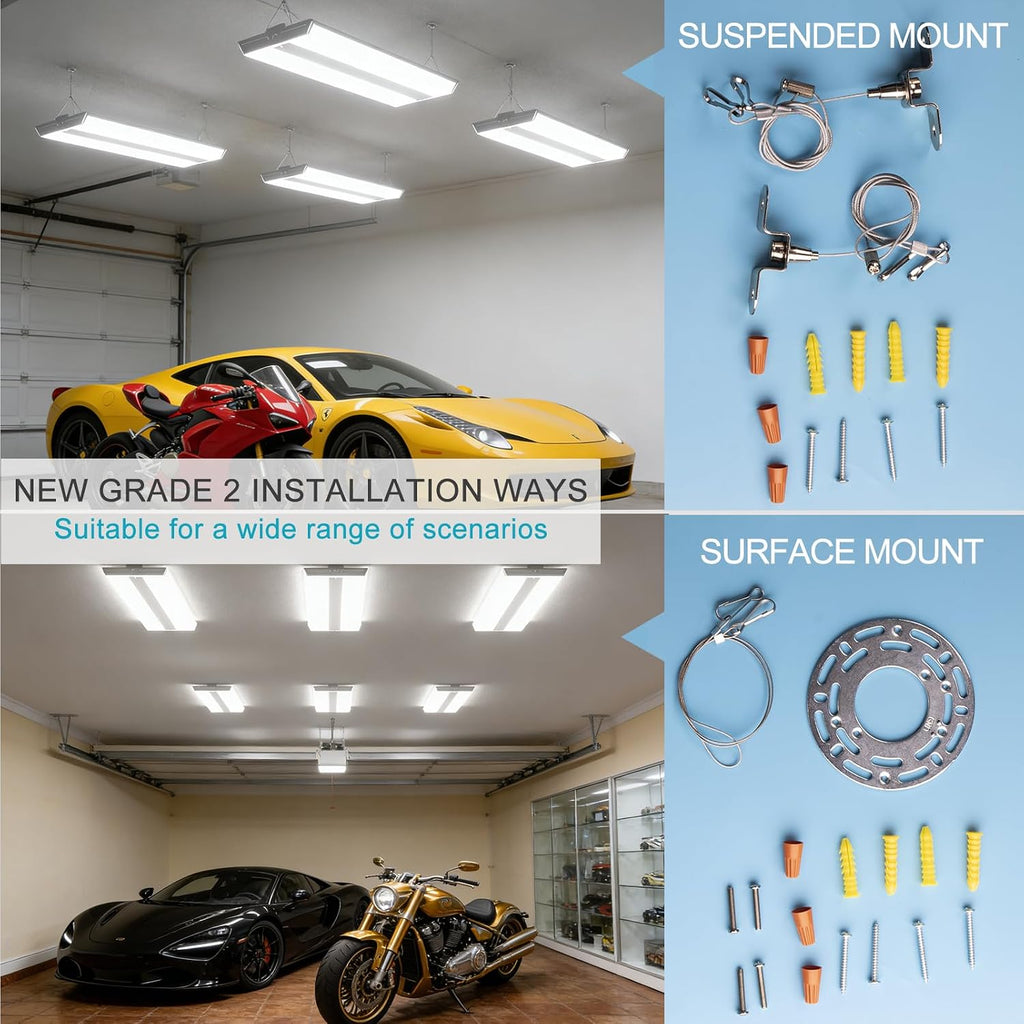 Lightdot 8 Pack 2FT 200W Diamond LED High Bay Light 28000LM [Eqv. 800W MH]