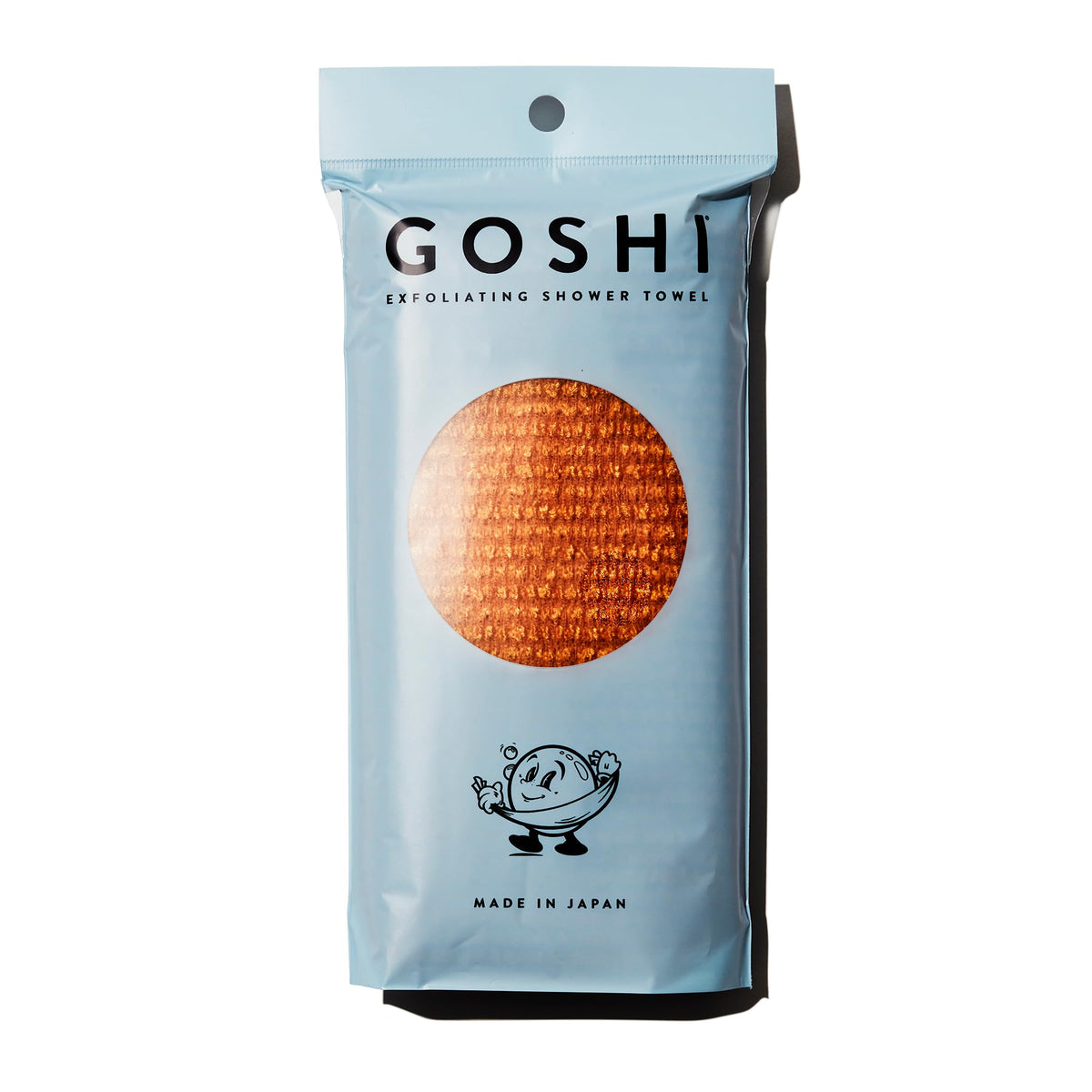 Exfoliating Shower Towel - Long Body Scrubber, Orange