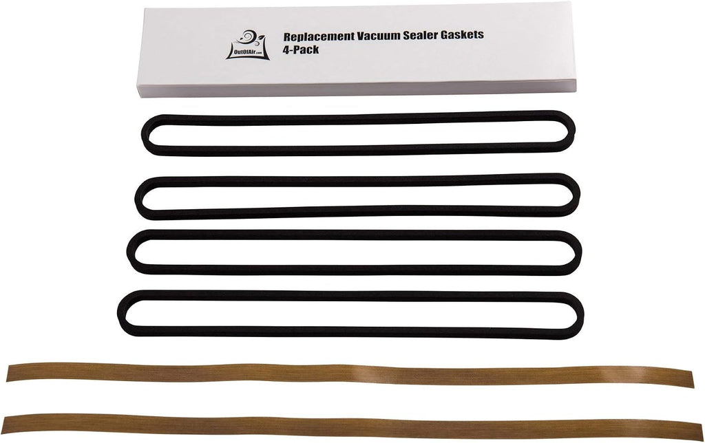 Repair Kit for FoodSaver: Upper/Lower Gasket, Heat Strip Replacement - 4 Foam Gaskets, 2 Strips Fits V2200, V2400