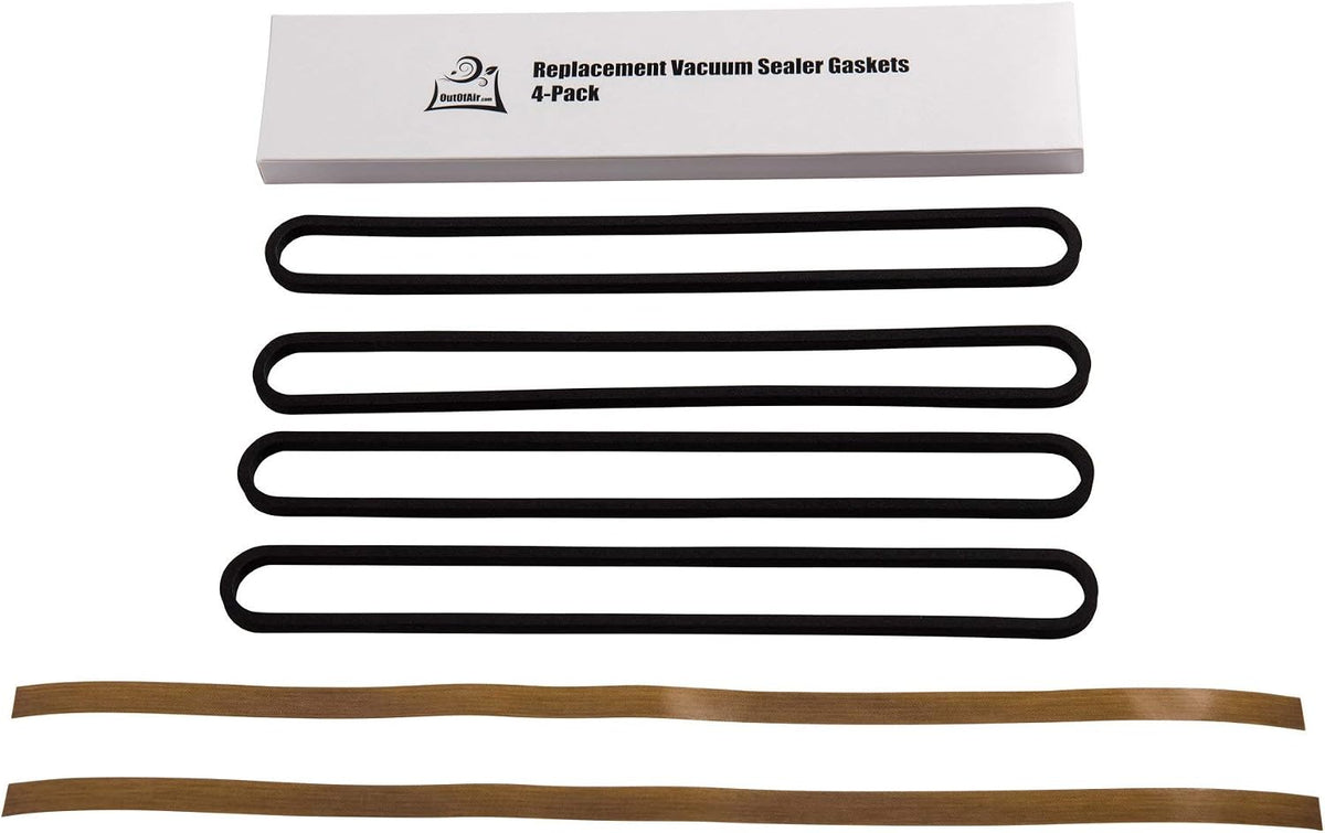 Repair Kit for FoodSaver: Upper/Lower Gasket, Heat Strip Replacement - 4 Foam Gaskets, 2 Strips Fits V2200, V2400