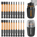 GRENPRO 20pcs Impact Driver Bit Set,2" Allen Wrench Drill Bit Set S2 Steel