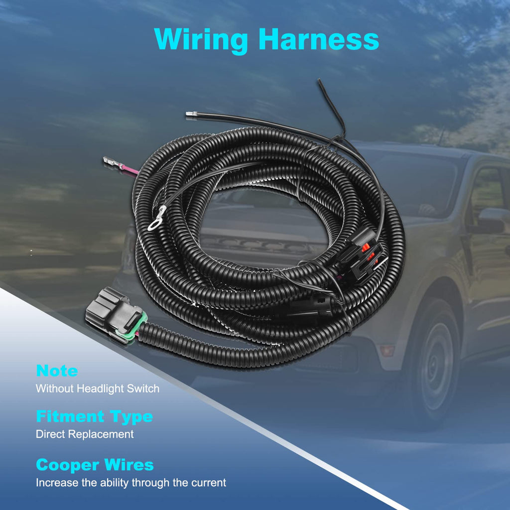 A-Premium Fog Light Wiring Harness Compatible with Chevrolet