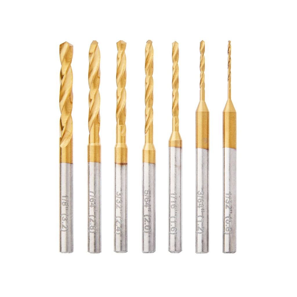 Dremel 628HP 7 Piece Titanium-Coated Rotary Drill Bit Set