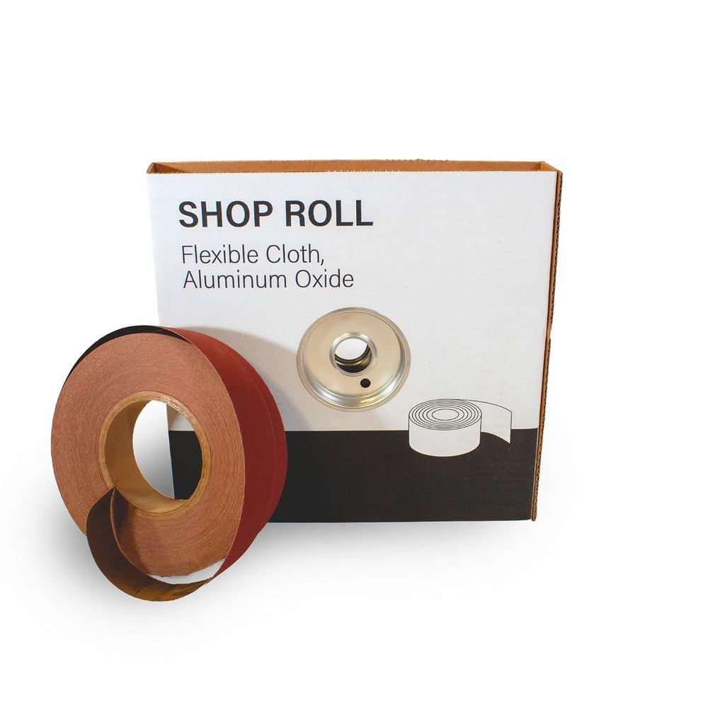 VSM 1-1/2" x 50yd (150'), 80 Grit (Medium) Aluminum Oxide Sanding Shop Roll, F-Weight Cotton Cloth Backed Sandpaper Roll for Hand Finishing, Woodworking, Metal Working, Polishing