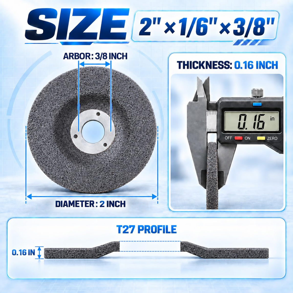 2" Die Grinder Grinding Wheel 15 Pcs,2 inch Grinder Disc