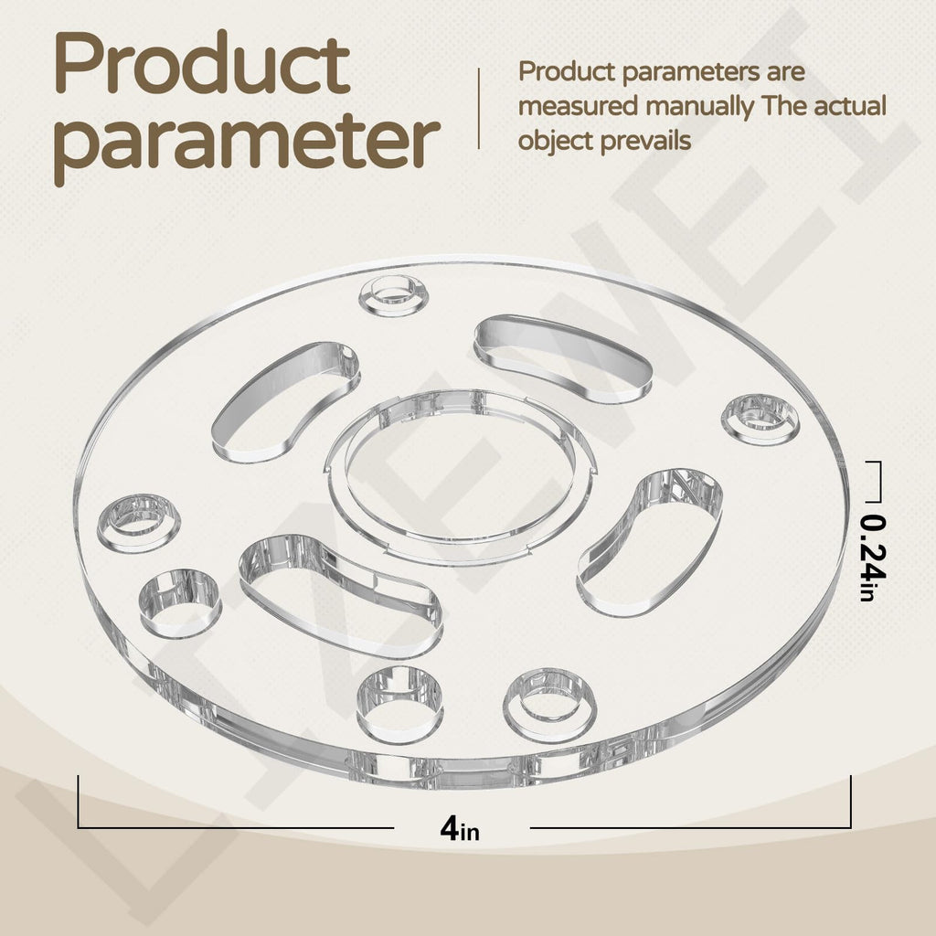 DNP613 Router Sub Base for DE-WALT 20V Compact Routers, Replace DNP613, Fits Model DCW600B, DWP611, DWP611PK More, Round