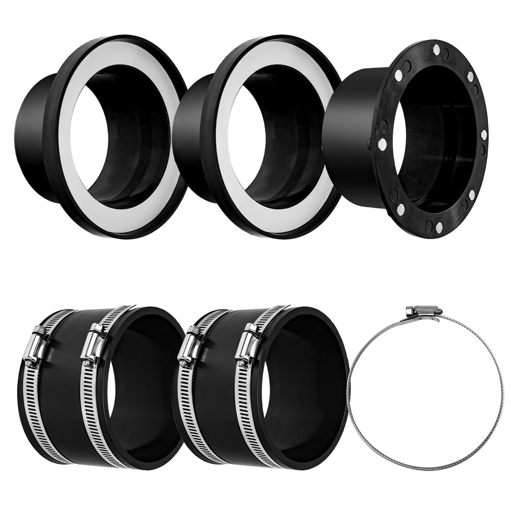 4 Inch Magnetic Dust Collection Kit, Magnetic Dust Collection Fittings for Dust Collectors, Quick Connect Dust Hose Adapter, Magnetic Dust Collections for Woodworking Table Saw, Planer, Sander (6)