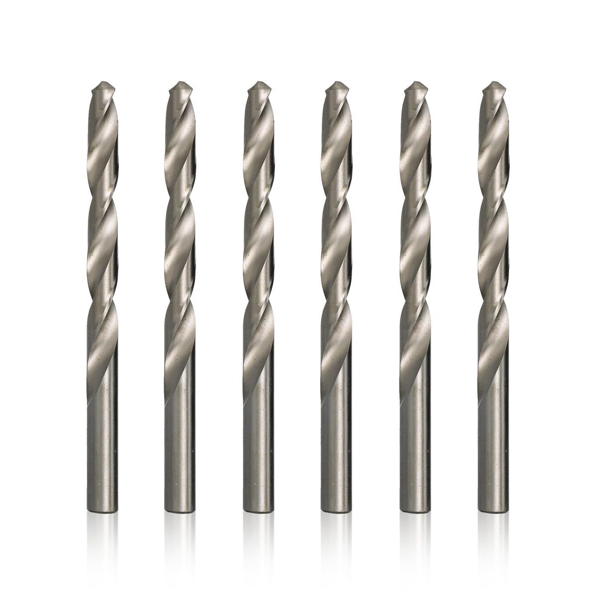 Drill America 27/64" High Speed Steel Polished Drill Bit (Pack of 6), D/AP Series