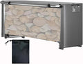 Waterproof Firewood Rack Cover, Heavy Duty 600D Oxford Log Storage Cover with Zipper, PVC Coating (Log Rack not