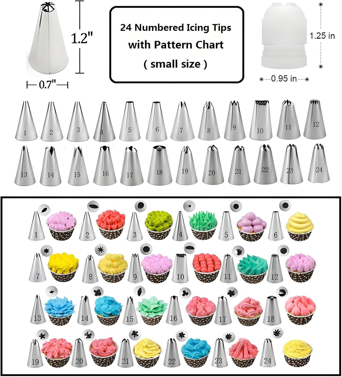 Cake Decorating Kit, 198 Pcs Baking Supplies