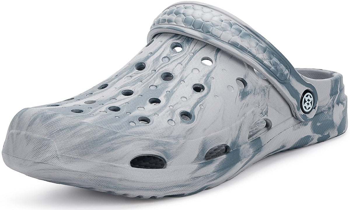 Mens Womens Garden Clogs Arch Grey,12-12.5 W/10.5-11 M