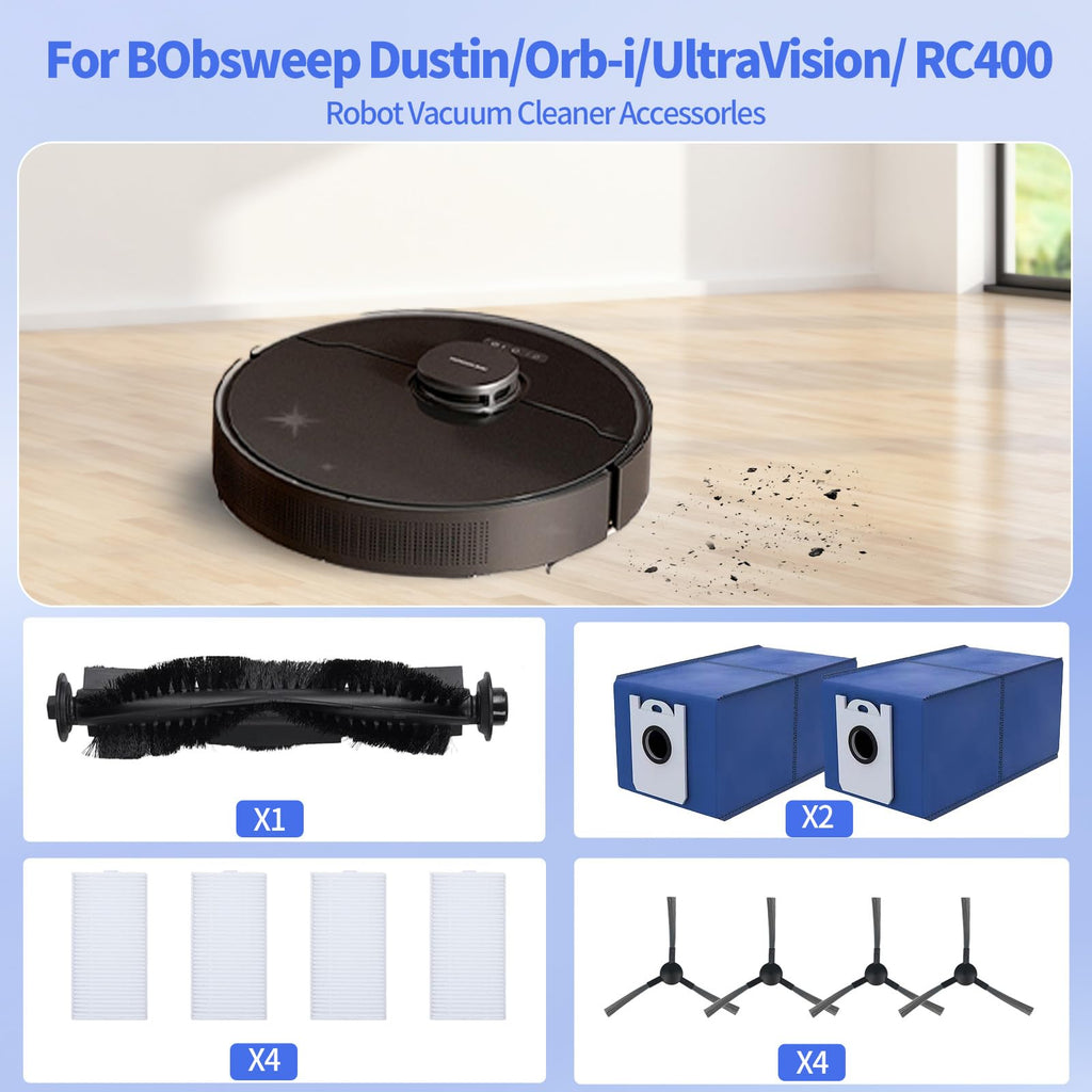 WSQCRDXW 11 Pack bObsweep Robotic Vacuum Replacement Parts Set