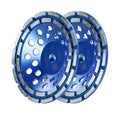 SALI 7 Inch 2pcs Concrete Grinding Wheels 28 Turbo Diamond Segments 5/8-11 Arbor Diamond Grinding Wheel Fit for Paint, Epoxy, Mastic, Coating Removal