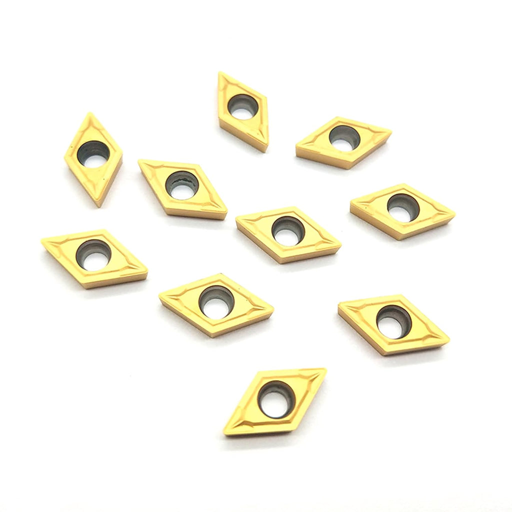 BestParts 10PCS DCMT21.51/ DCMT070204 Coated Carbide Turning Indexable Inserts for Lathe Holder