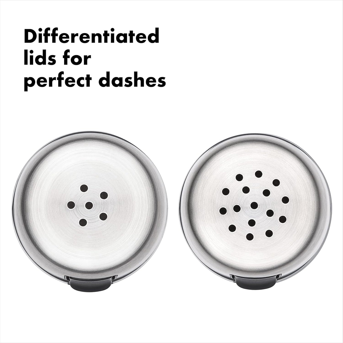 Good Grips Salt & Pepper Shaker Set, Easy to Refill with Twist-Off Lid