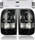 Tail Light Assembly for 2001-2011 Ford Ranger (Excl. STX) | Direct Fit OE Replacement | Driver & Passenger Pair | No Bulbs/Harness (Smoke)