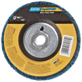 Norton 07660704015 6 Pack Rapid Strip Non-Woven Grinding Wheel, 4-1/2" Diameter, 5/8"-11 Arbor Hub, Grit Coarse