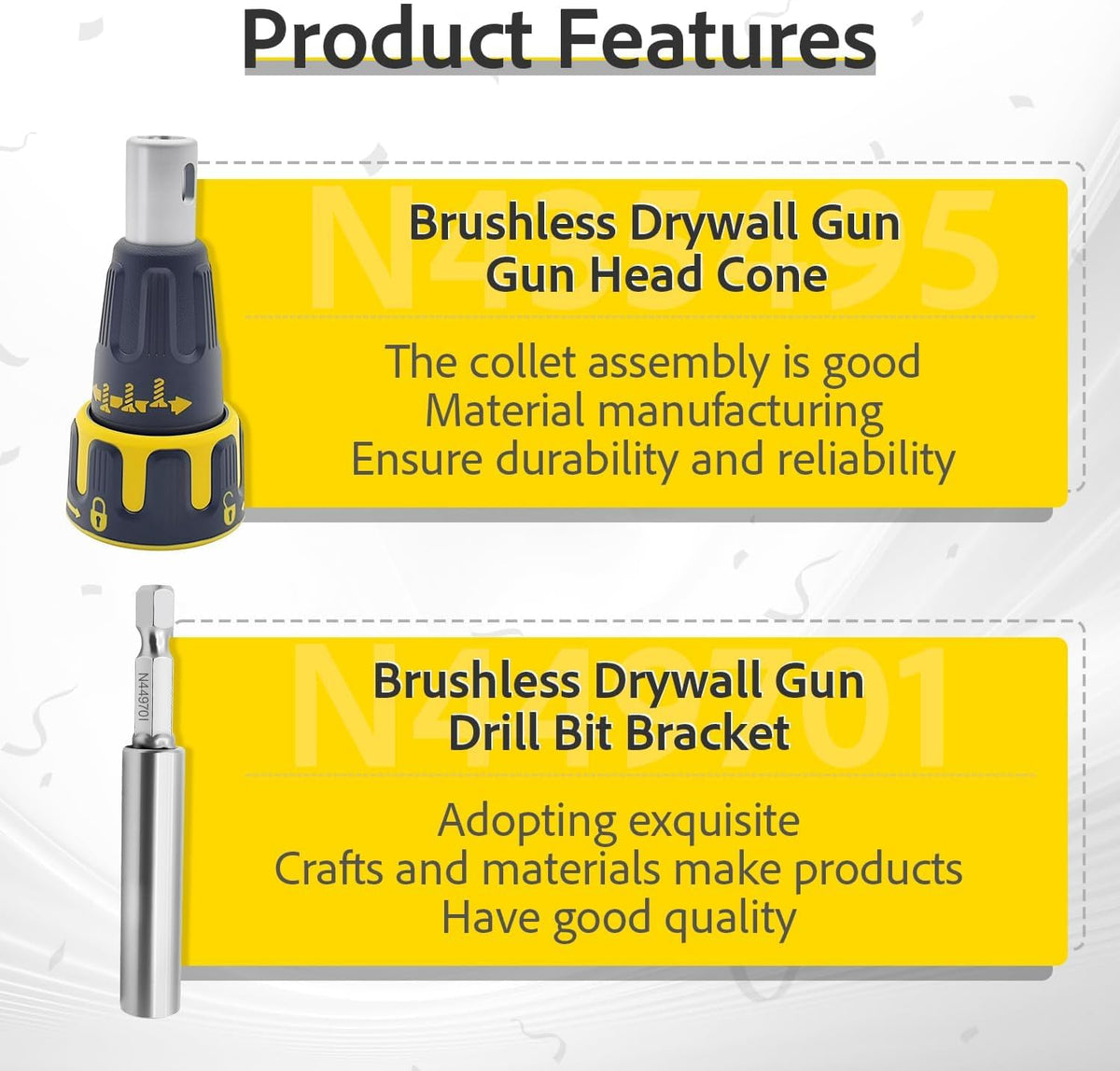 N435495 N449701 Nose Cone Bit Fits DeWalt DCF620 DCF620B screw gun Assembly
