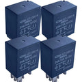 4PCS 12V 30A AZ988-1CT-12DC1R Micro-ISO 5-Pin SPDT Relay, Compatible with Vehicles Using Micro 280 Socket for Cooling Fan, Fuel Pump, A/C Clutch, Headlights, Horn