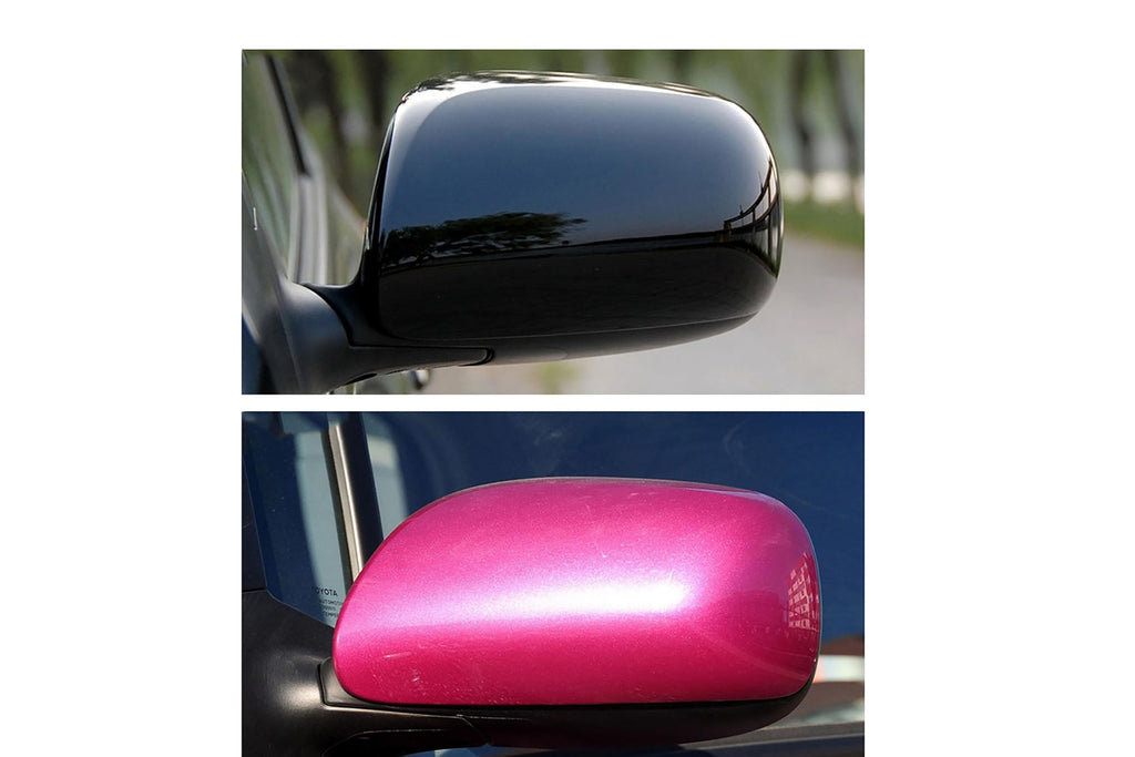 Automotive Rearview Mirror Cover Compatible For 2006-2011 Toyota Yaris Automotive Exterior Accessories ABS Door Side Rearview Mirror Shell Without turn signal lights (Deep Blue right)