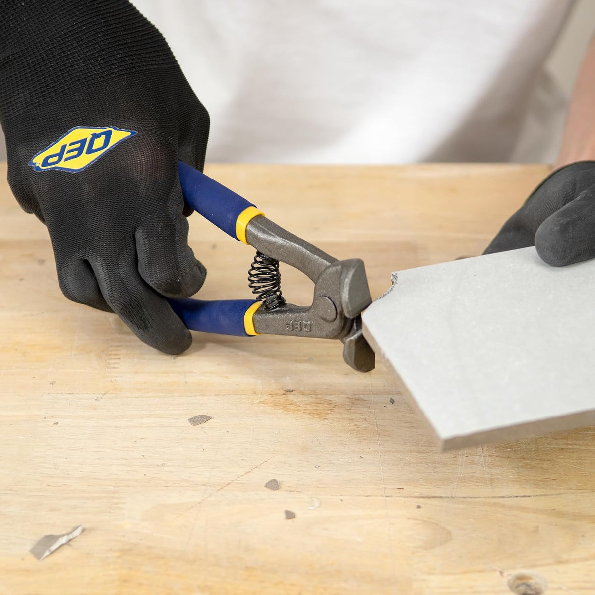 8" Rust-resistant Steel Tile Nipper for Tile up to 1/4" Thick