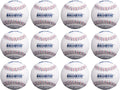 Ballistic Leather Pitching Machine Baseballs | Durable Leather Construction for Consistent Performance, 12-Pack