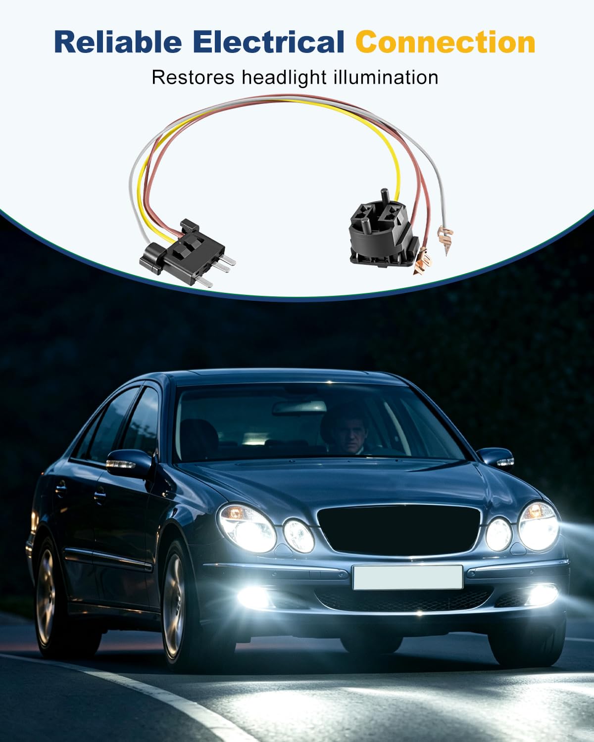 Headlight Wiring Harness Fit for Mercedes-Benz E-Class E280 E300 E320 E350