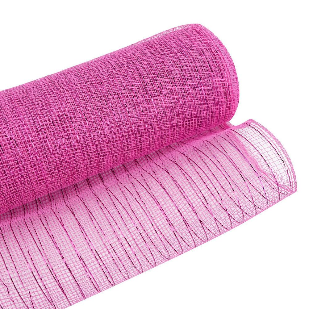 3 Rolls Pink Red Deco Mesh Ribbon for Valentines Wreath Making