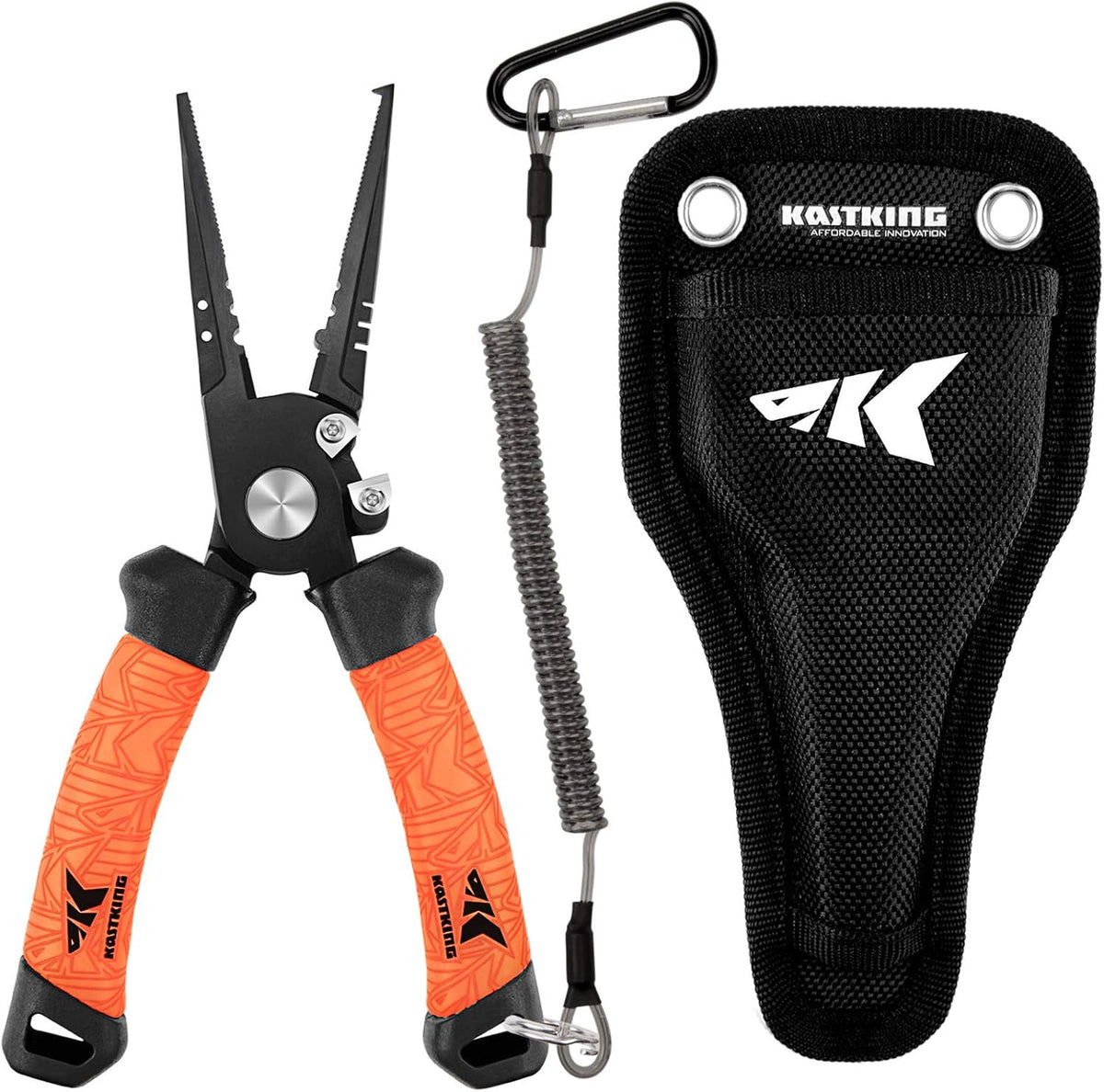 Speed Demon Pro Fishing Pliers,7.5'' Split Ring Nose | 420 Stainless Steel,Fishing Tools,Saltwater Resistant Fishing