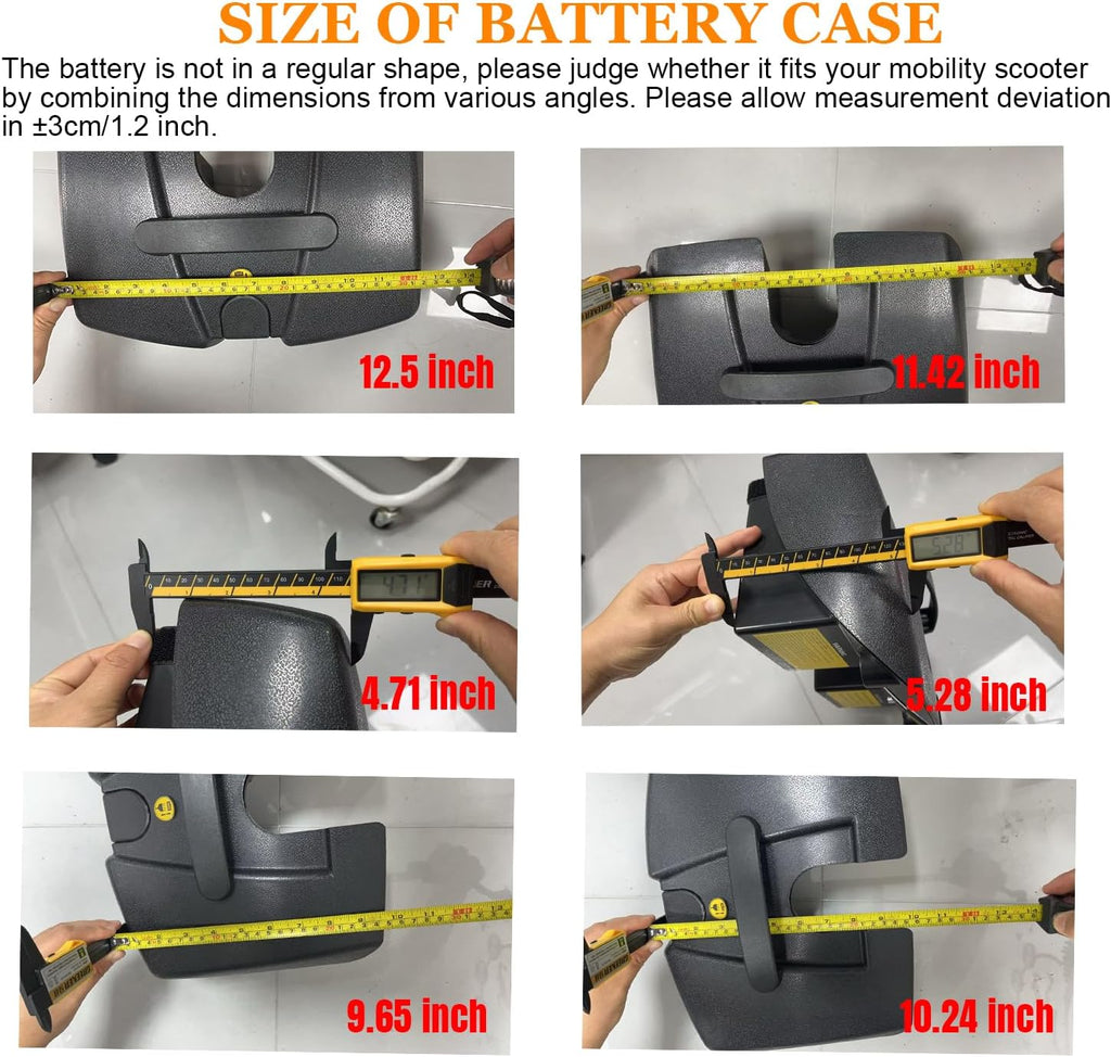 24V 12AH Lead Acid Battery Compatible with Vive W3431 Mobility Scooters