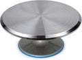 Revolving Cake Decorating Stand, 615 12" Round, Aluminum Base, White