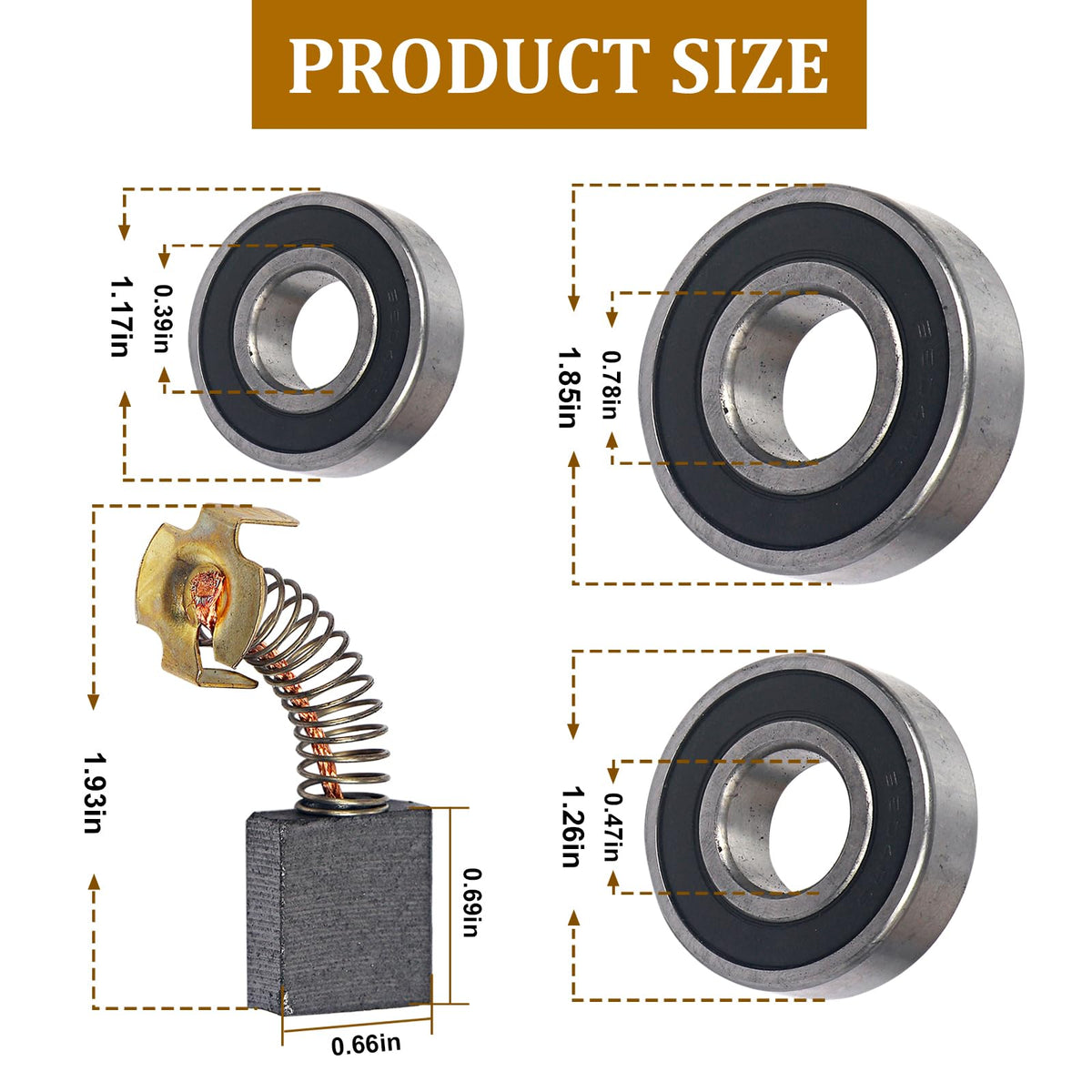 Replacement for Sears Craftsman RM870 RM871 RM872 Motor Rebuild Kit