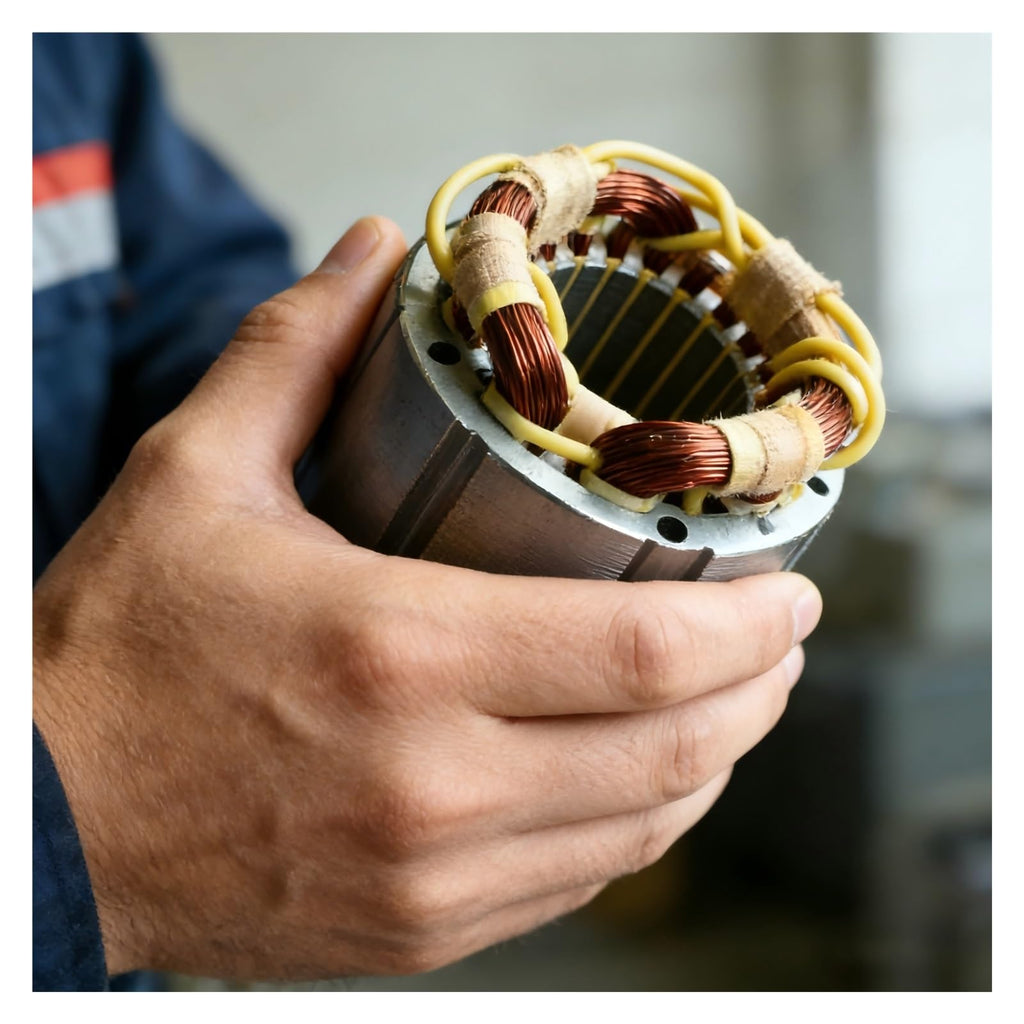 Power Tool Field Coil AC220-240V Stator Field Replacement Portable Planer，Compatible For HITACHI，For F20 P20SB P20SBK 954215E