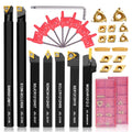Uranshin Indexable Lathe Tools 21PCS Kit, 1/2" 12mm Shank